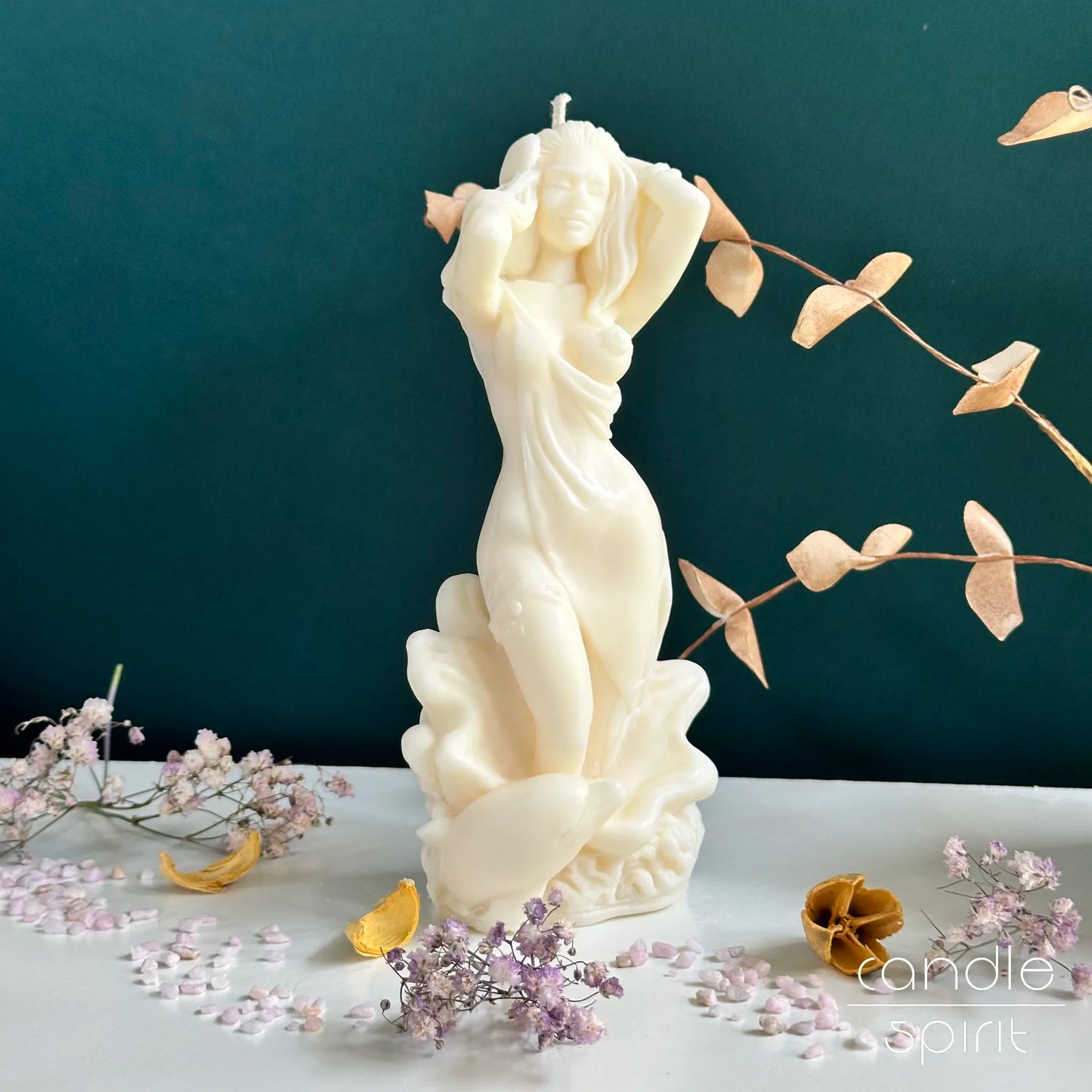 Large scented Aphrodite candle - romantic home decor & Valentine's Day, Mother's Day, Christmas, birthday, anniversary present.