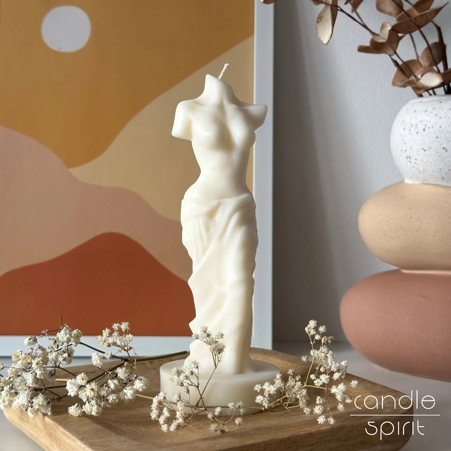 Venus candle - Greek goddess decor for art students, professors, teachers & collectors. 